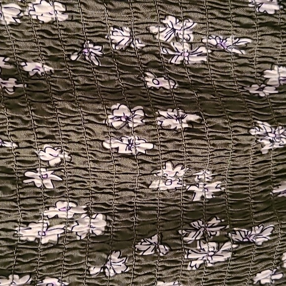 THEREABOUTS GIRLS PLUS SIZE GREEN & WHITE FLORAL SMOCKING DRESS SIZE 2XL 20.5P - Picture 4 of 16